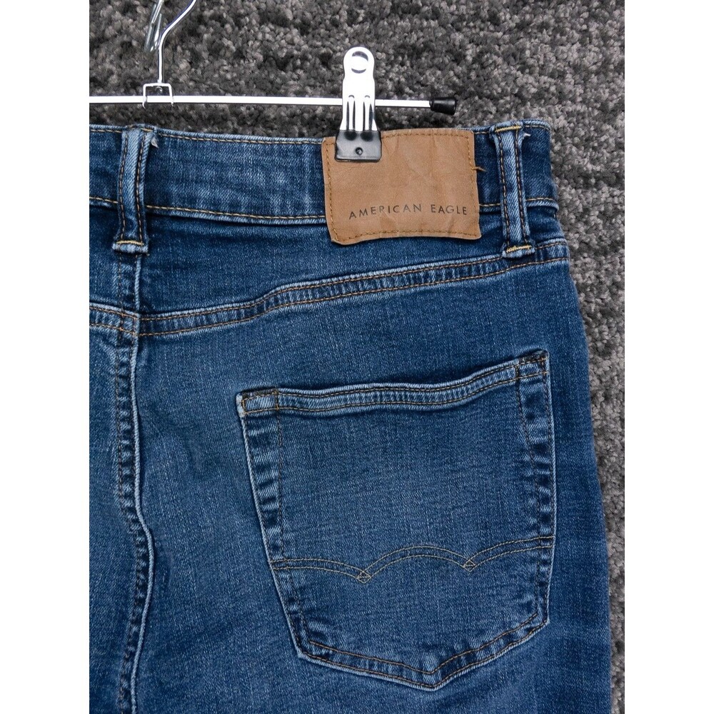 American Eagle Jeans Mens 31x32 Actual 31x31 Blue Original Bootcut Stretch Denim - Picture 14 of 15